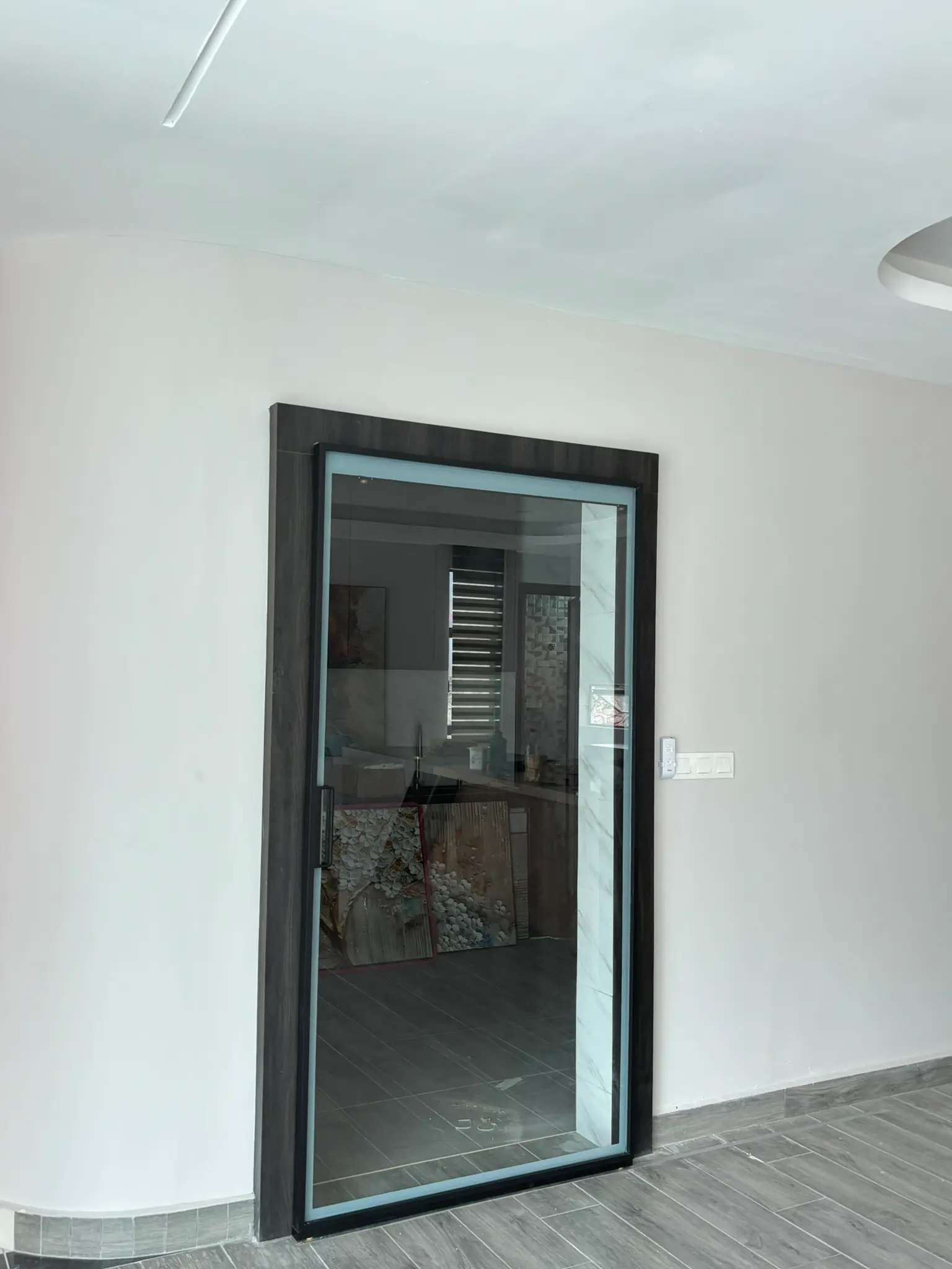Aluminium glass sliding door installation